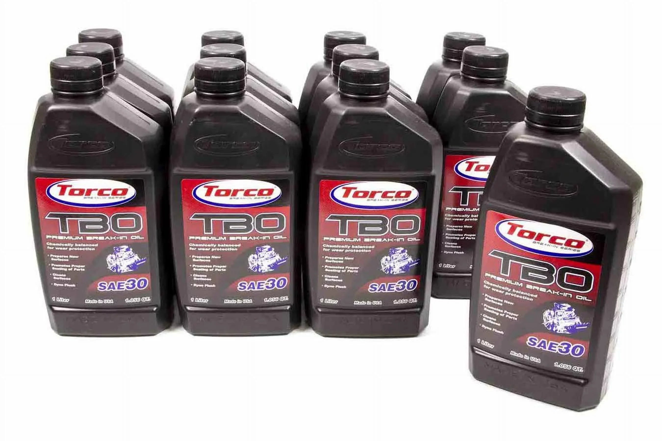 Torco  1 Litre TBO ZDDP 30W Conventional Break-In Motor Oil - Set of 12