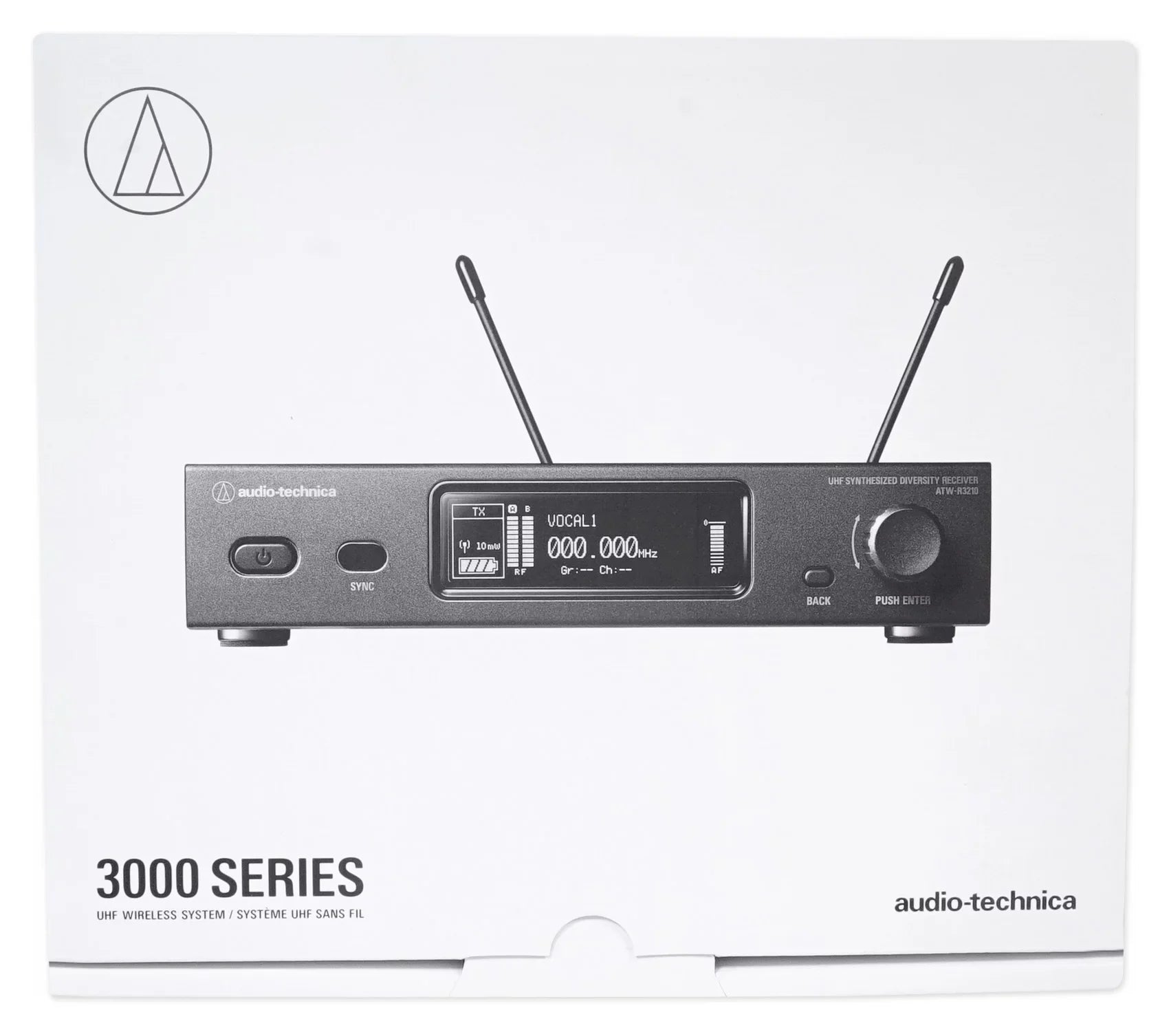 Audio Technica ATW-3212/C710DE2 Wireless Handheld Mic+Tower Home Theater Speaker