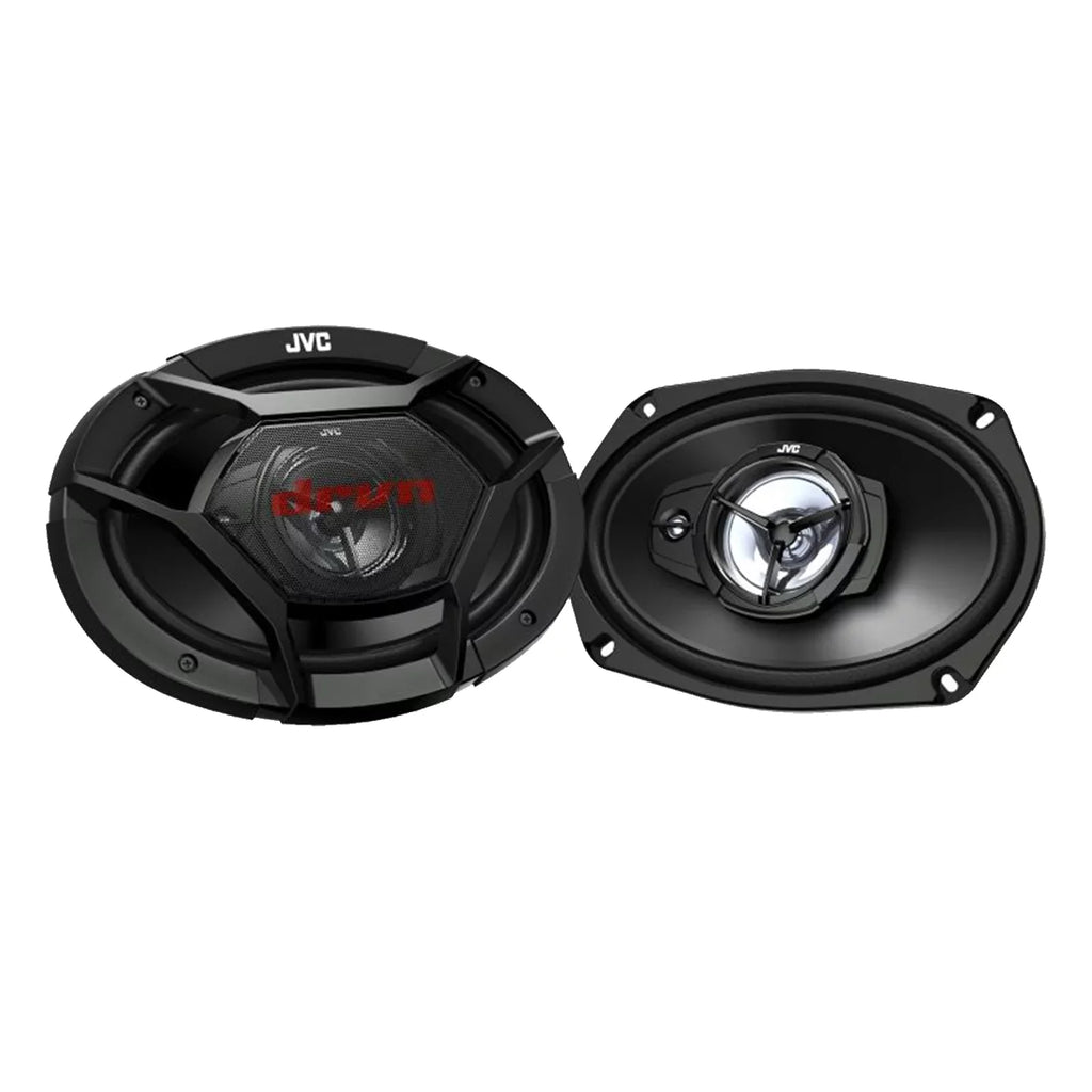 JVC KW-V960BW Double DIN AM/FM Radio Dual USB Bluetooth CD/DVD Player Car Receiver Bundle Combo with 2x 6x9" 3-Way Coaxial 500 Watts Max Power Automotive Car Audio Speakers and 16G Speaker Wire