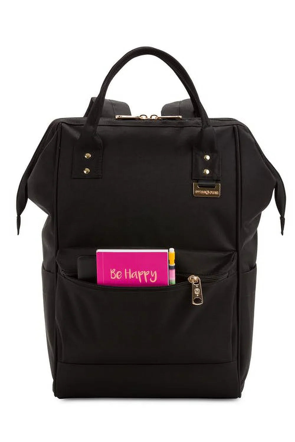 Wenger  3576 Artz Dr Polyester Laptop Bag Back Pack, Black with Gold