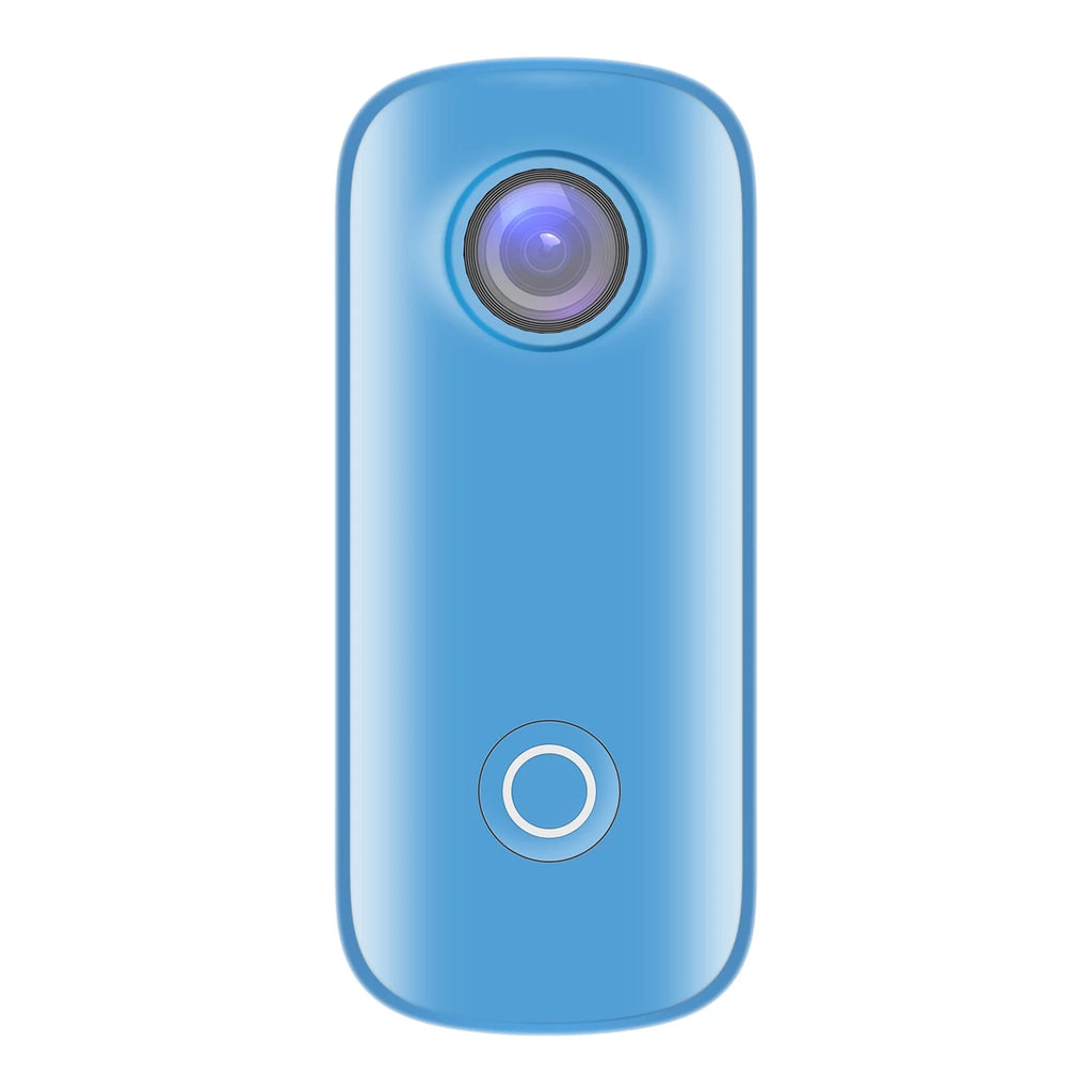SJCAM C100 Action Camera 1080P/30fps Digital Video Camera 30M Waterproof Magnetic Body Built-in Battery WiFi Connection APP Sharing with Waterproof Case Back Clip Lanyard