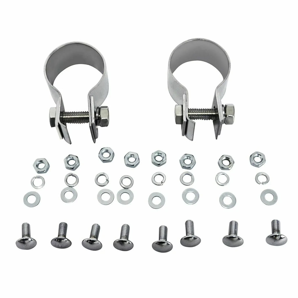 Quarter Fender Set 24" x 24" Stainless Steel For Peterbilt 579 386 Semi Trucks - All mounting Hardware Included Plus 2x22 Windshield Wipers and 2x Kozak Face Masks