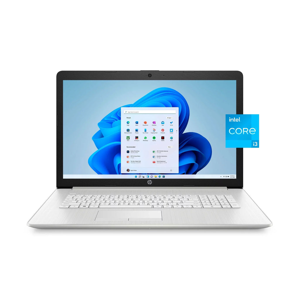 Restored  17" FHD, i3-1115, 8GB RAM, 256 GB SSD, Silver, Windows 11, 17-by4022wm (Refurbished)