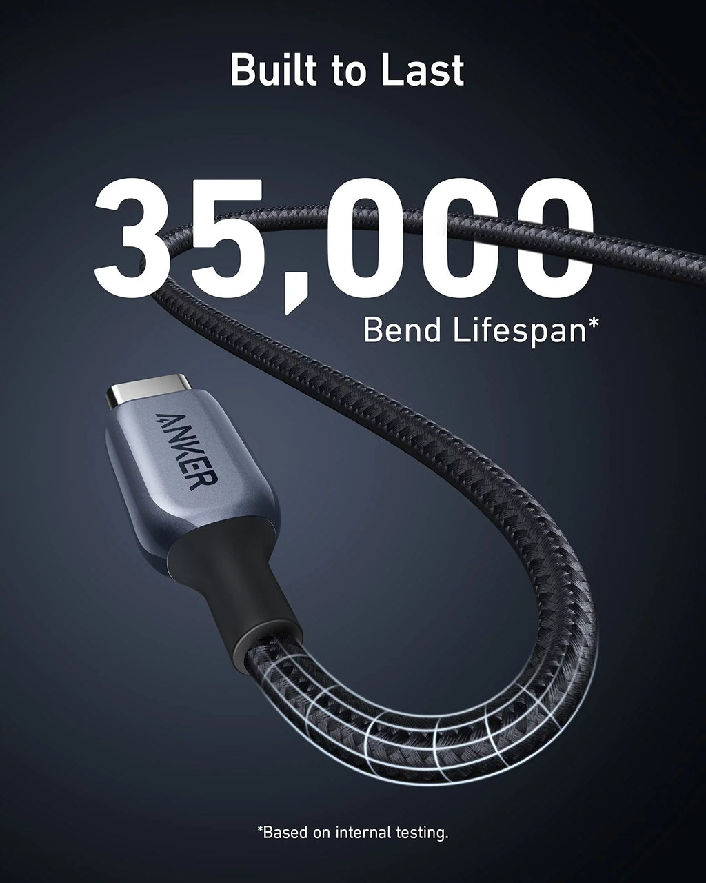 Anker 735 Fast Charger (GaNPrime 65W) with USB-C to USB-C Cable