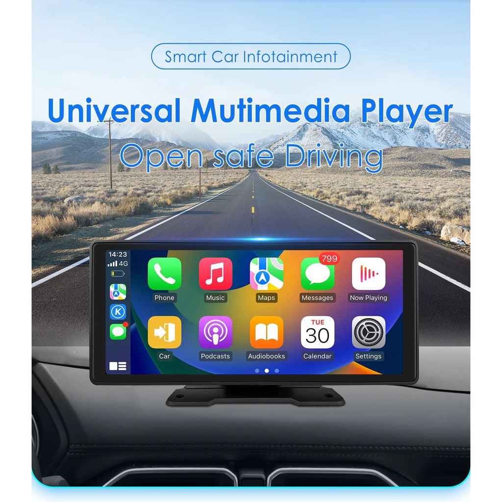 Android Auto Wireless  Carplay 360° Adjustable 10.26 Inch Touchdisplay Car Radio Stereo Head Unit Bluetooth GPS Navigation Player With Backup Camera
