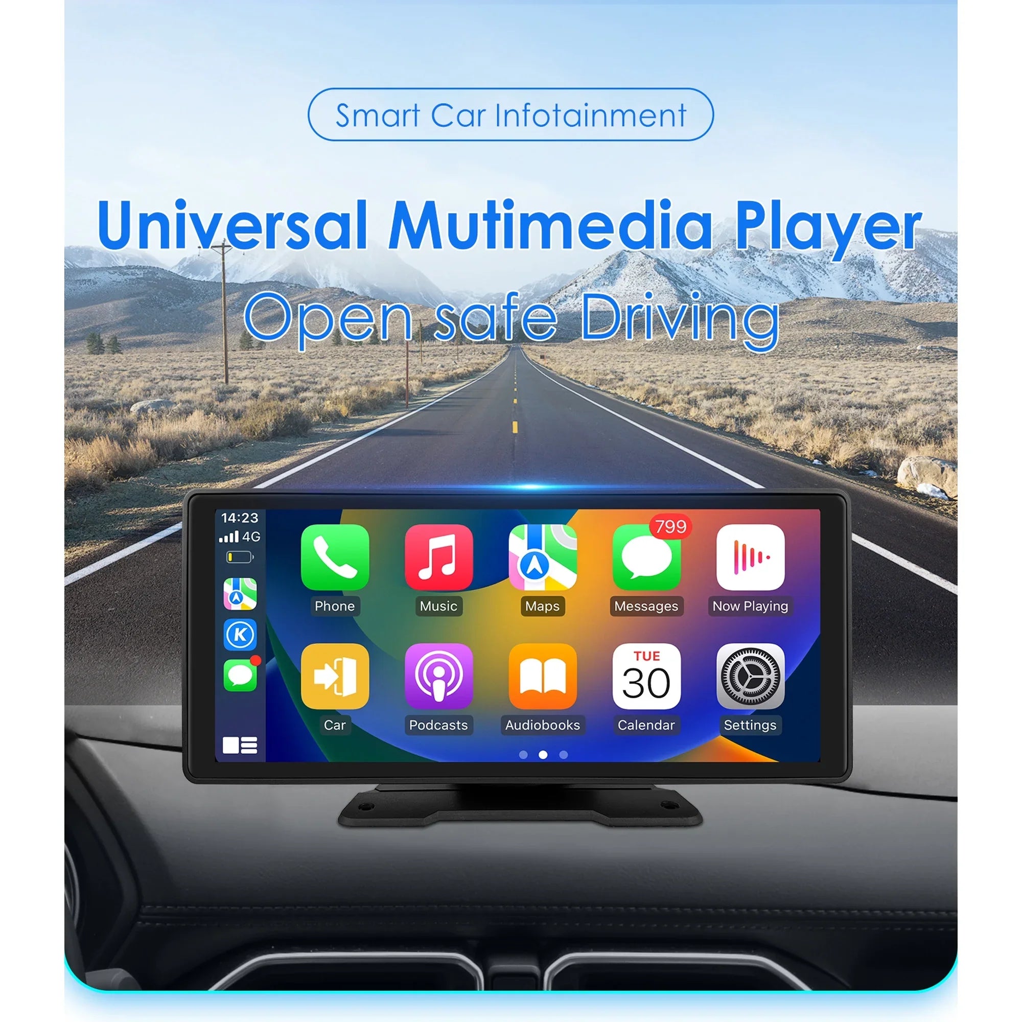 Android Auto Wireless  Carplay 360° Adjustable 10.26 Inch Touchdisplay Car Radio Stereo Head Unit Bluetooth GPS Navigation Player With Backup Camera