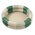 Buumin InfLatitudeable Pool Baby Retro Blow Up Swimming Pool Family Cute Style Thickened Water Pool Green Stripe