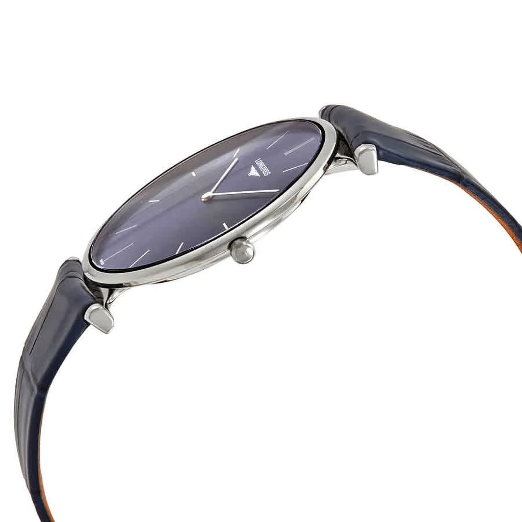 Longines Blue Sunray Dial Blue Leather Men's Watch L4.766.4.95.2