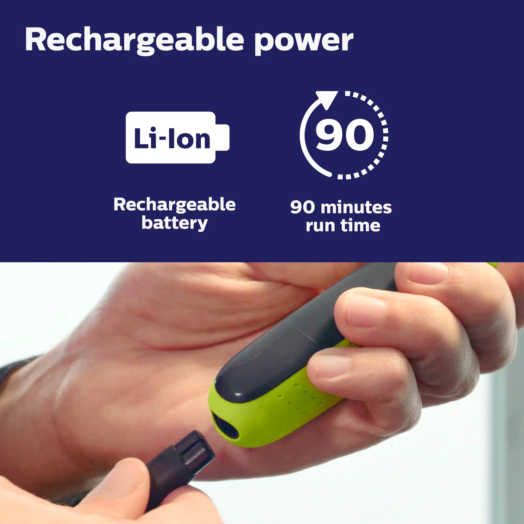 Philips Norelco Oneblade Pro Hybrid Electric Trimmer and Shaver, QP6520/70 (14 Length Comb)