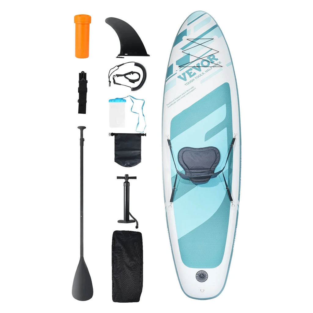 SKYSHALO 10 ft Kayak Board InfLatitudeable Stand Up Paddle Board with Seat Accessory