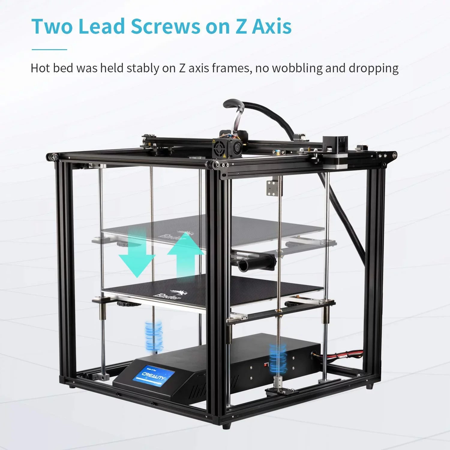 Creality Ender 5 Plus 3D Printer with BL Touch Glass Bed Large Printing Size 13.78*13.78*15.74inch Aluminum Black