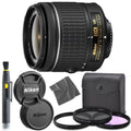 AF-P DX NIKKOR 18-55mm f/3.5-5.6G VR Lens + UV Filter, Circular Polarizer, Florescent Neutral Density Filter, Font and Rear Lens Caps 1 Year Seller Warranty