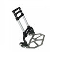 SEGAWE Compact Folding Aluminium Hand Trolley Dolly Push, Black, Luggage Carts.