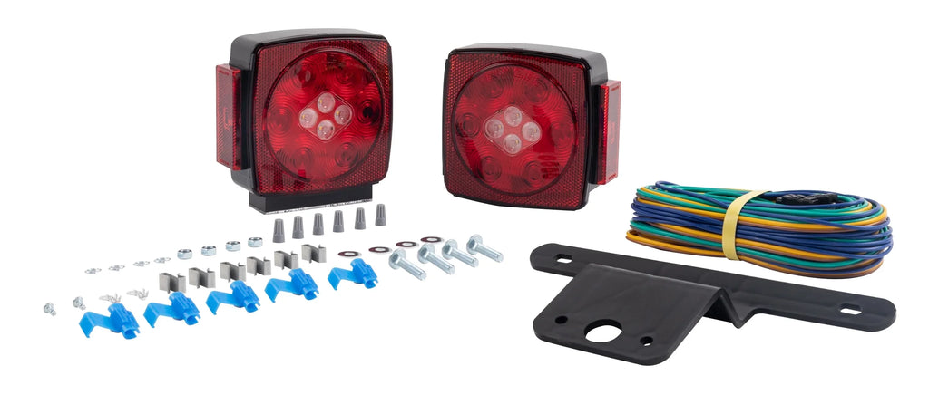 Hopkins Towing LED Submersible Trailer Light Kit with Reverse Light, Red, C7425