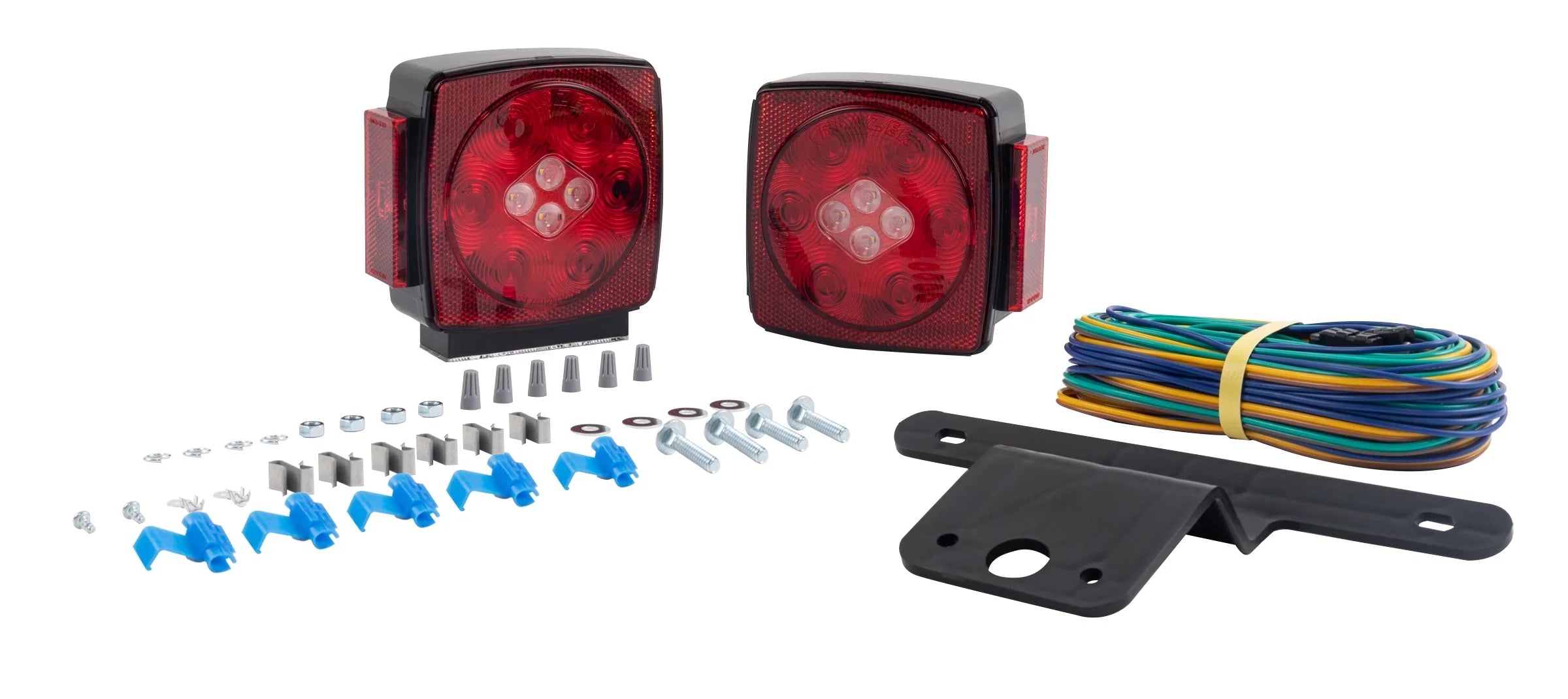 Hopkins Towing LED Submersible Trailer Light Kit with Reverse Light, Red, C7425