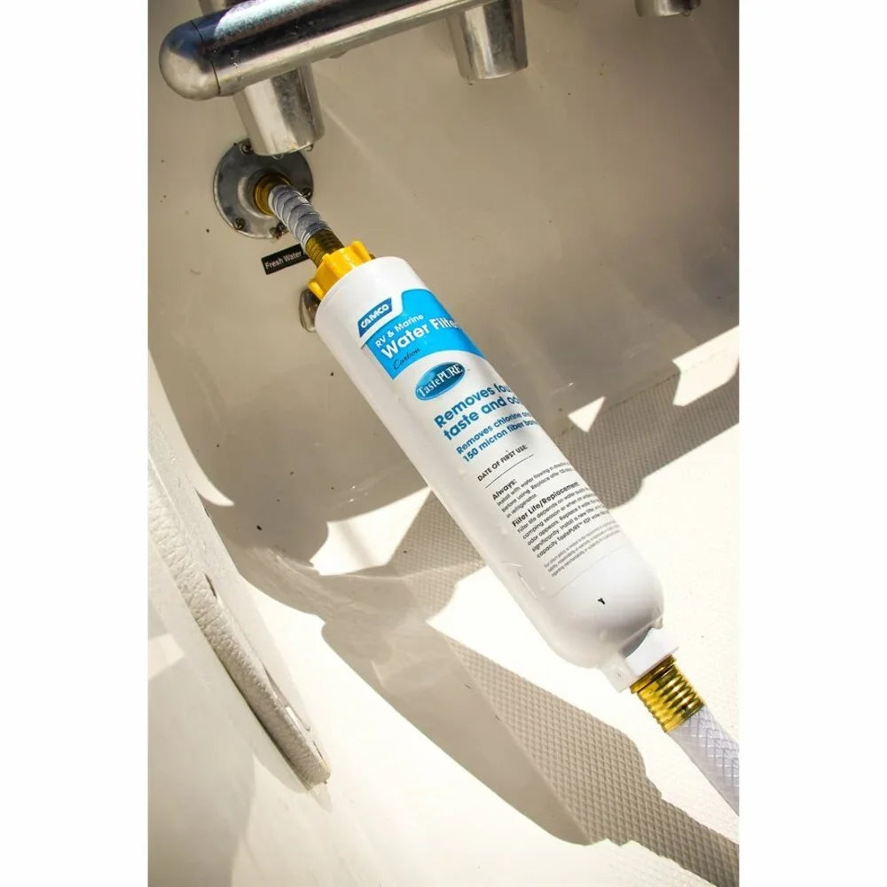 Camco 40646 - TastePURE KDF 2.5 GPM White Water Filter