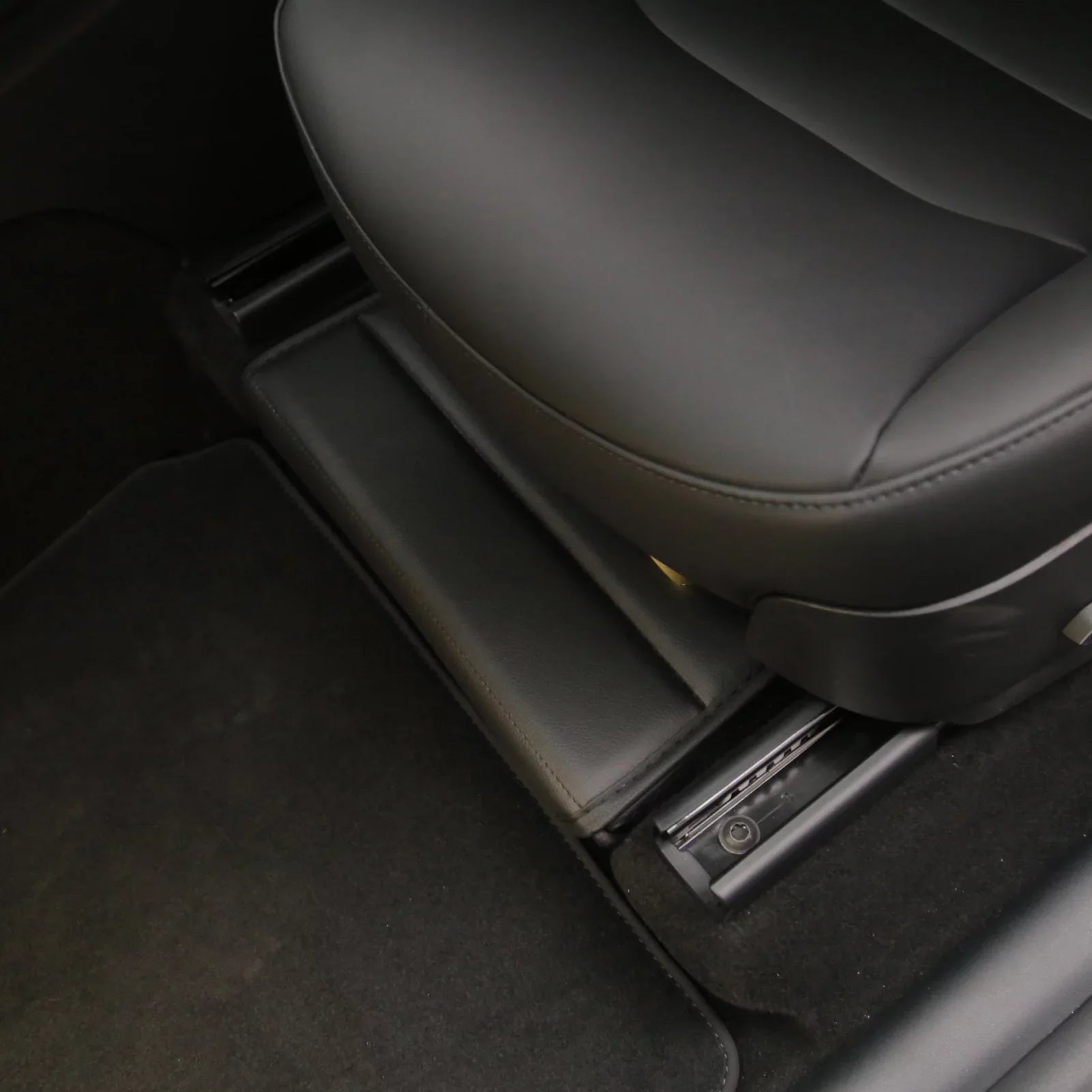 OWSOO Under Seats Storage Box Auto Modification Parts Vehicle Storage Box Folding Storage Box Car Modification Interior Accessories Compatible With Model Y