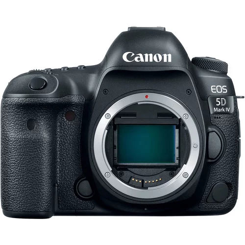 EOS 5D Mark IV DSLR Camera w/ EF 50mm STM + 75-300mm + 420-800mm Super Telephoto Lens + LED Always on Light + 128GB Memory, Filters, Case, Tripod + More (34PC Bundle Kit)