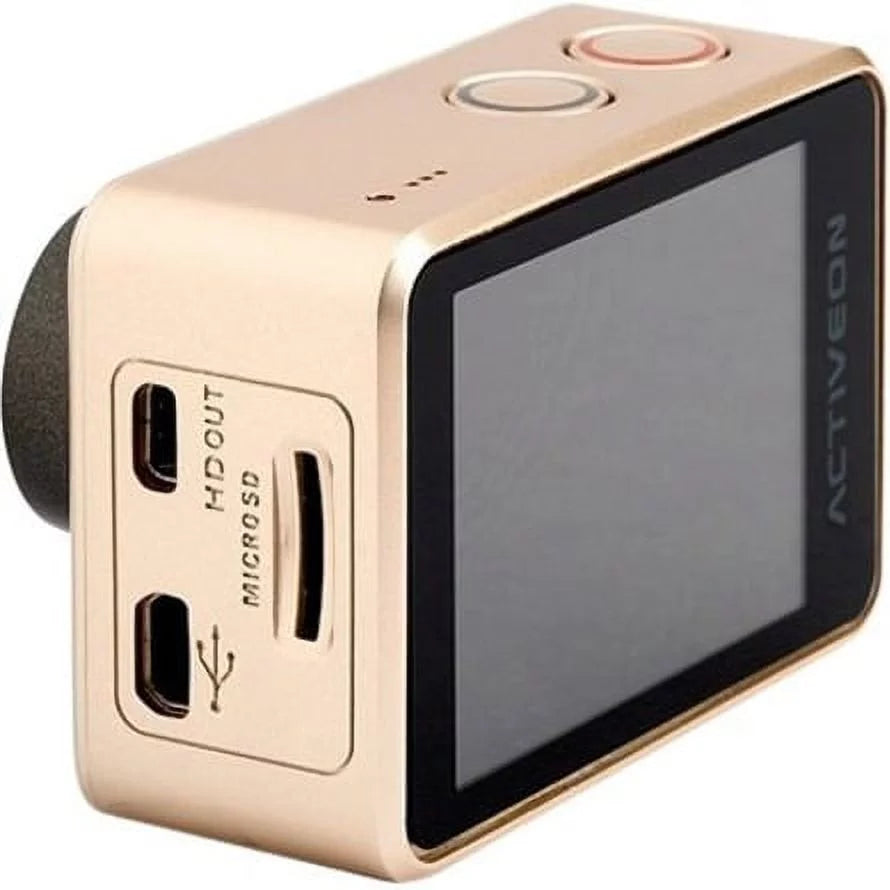 ACTIVEON Digital Camcorder, 2" LCD Touchdisplay, CMOS, Full HD, Gold