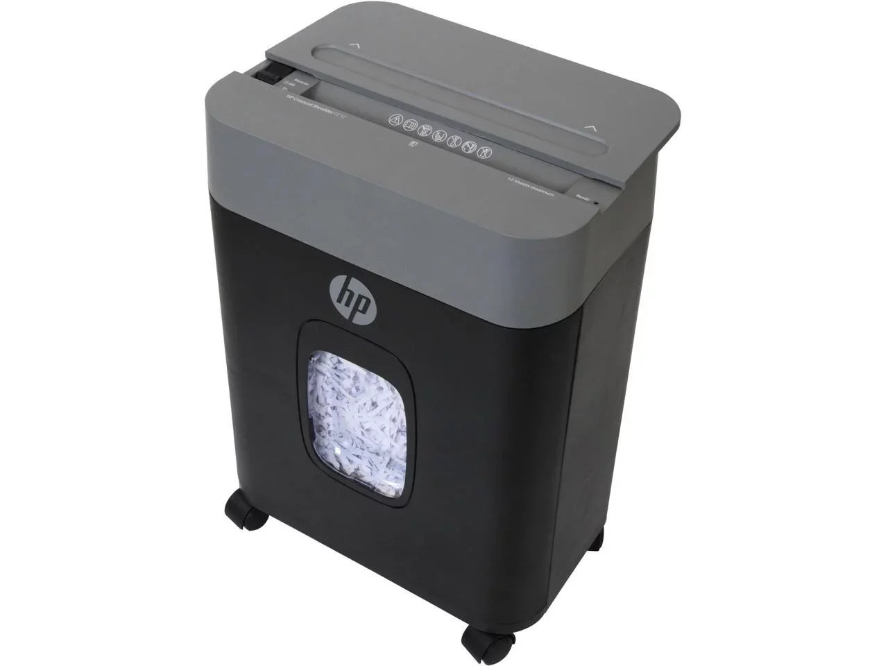 Royal CC12 Paper Shredder - Cross Cut - 12 Per Pass - for shredding Paper, Staples, Credit Card, Envelope - 8.75" Throat - 2 Minute Run Time - 30 Minute Cool Down Time - 3.40 gal Wastebin Capacit