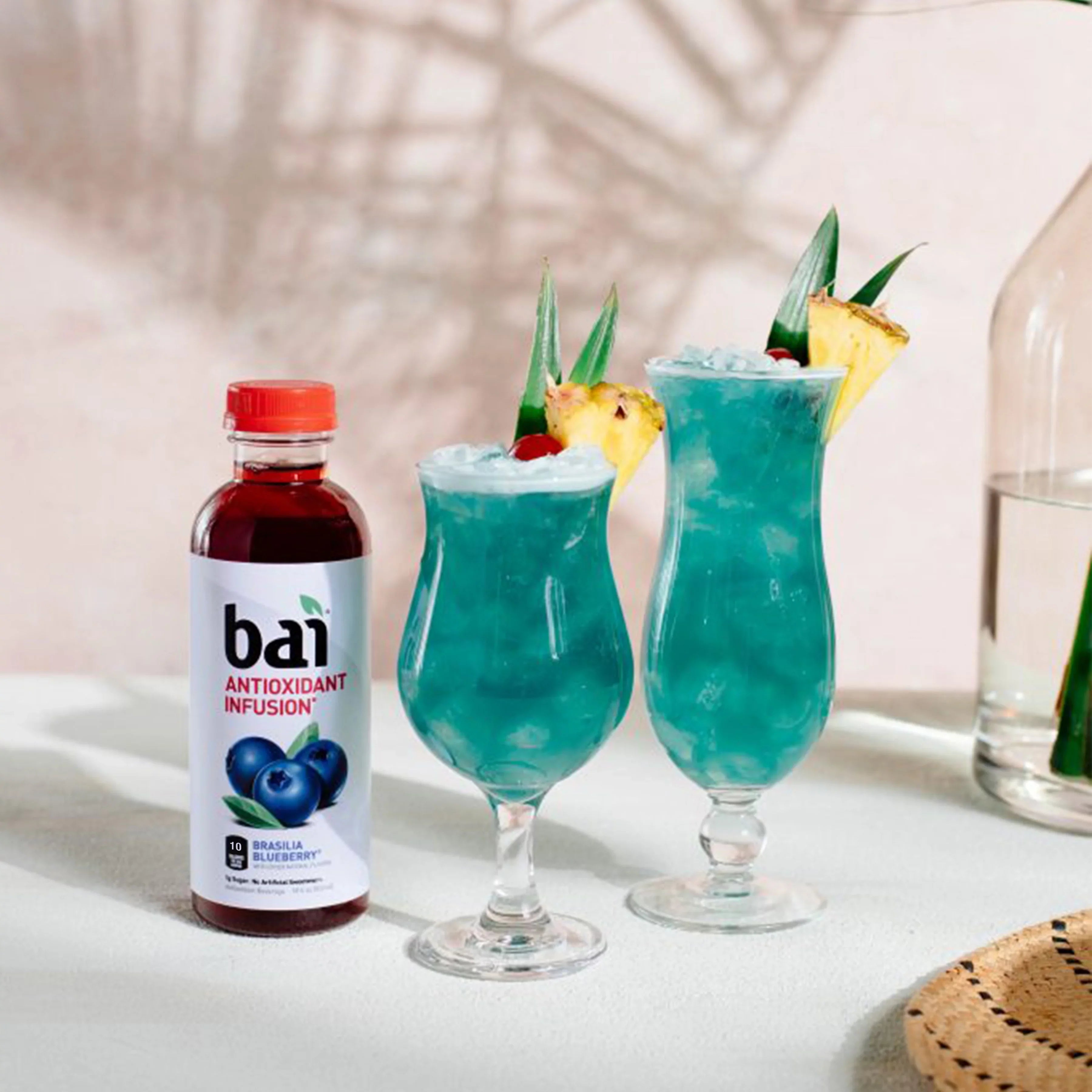 Bai Gluten-Free, Brasilia Blueberry, Antioxidant Infpre-owned Drink, 18 Fl Oz, 12 Pack Bottles