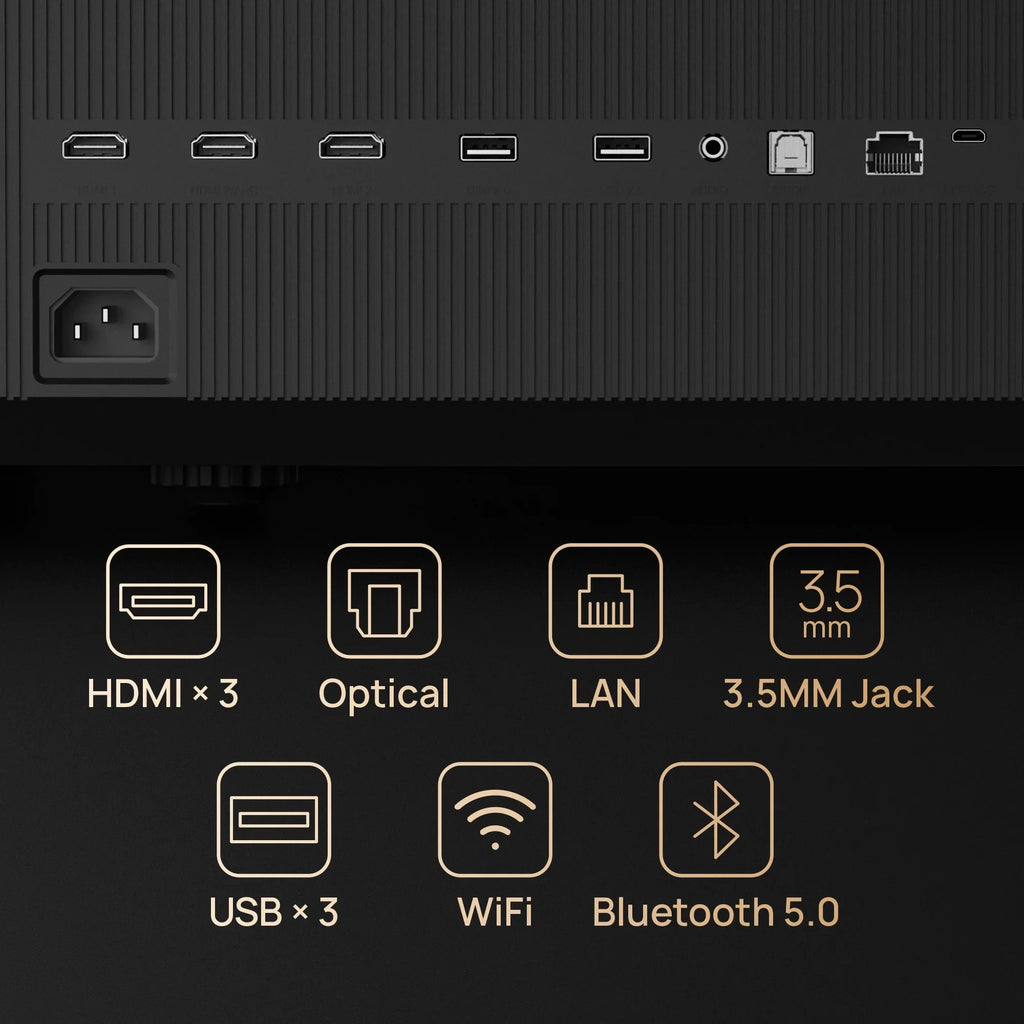 XGIMI AURA 4K Ultra Short Throw Laser Projector with Harman Kardon Speakers, Android TV OS