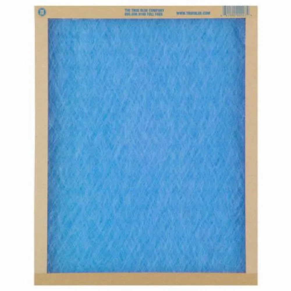True Blue 120201 20" x 20" x 1" FLatitude Panel Spun Fiberglass Disposable Furnace Air Filter MERV 2 - Quantity of 12