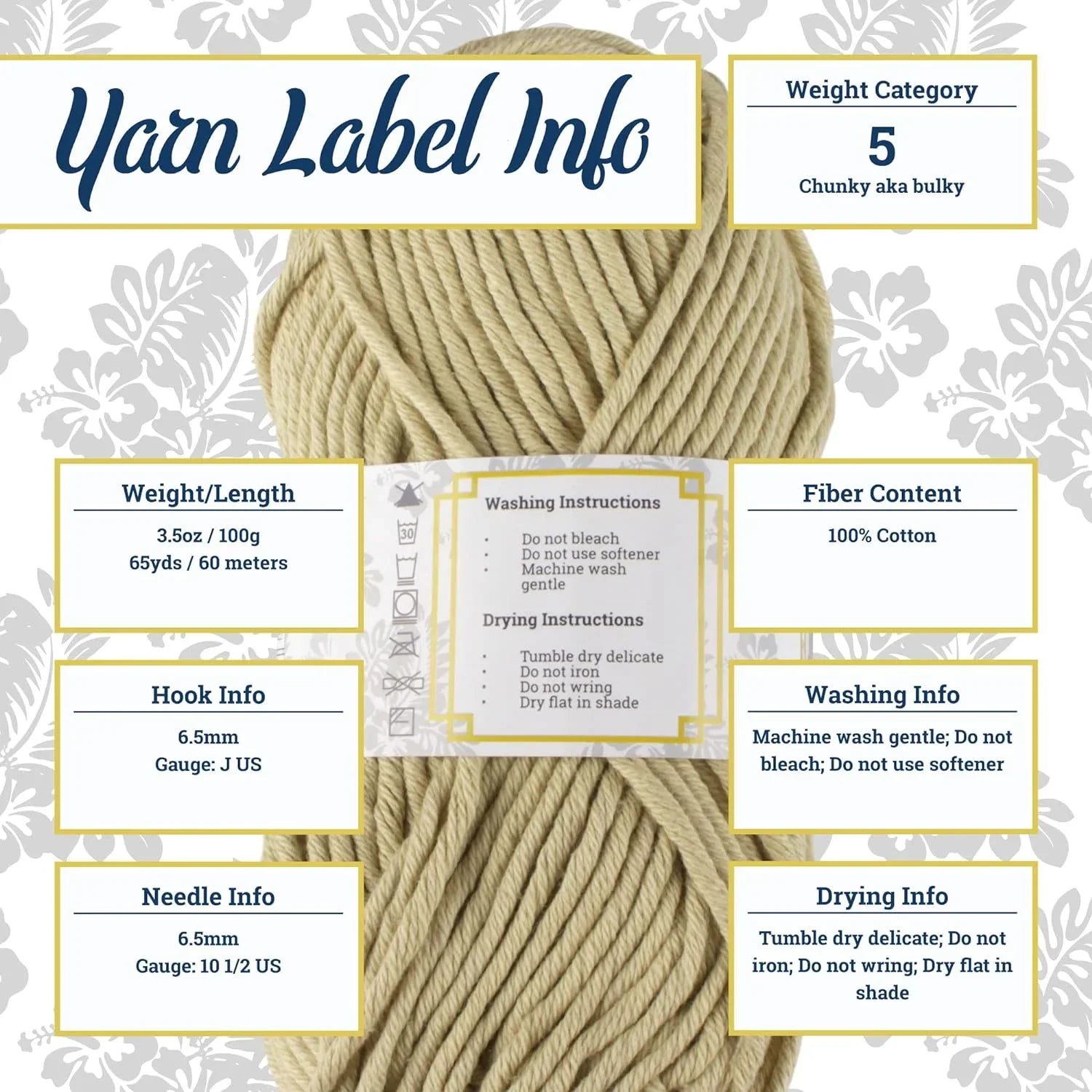 Jubileeyar Lacery Yar - Chuky Cotto - 100G/Skei - Shades Of Yellow - 4 Skeis