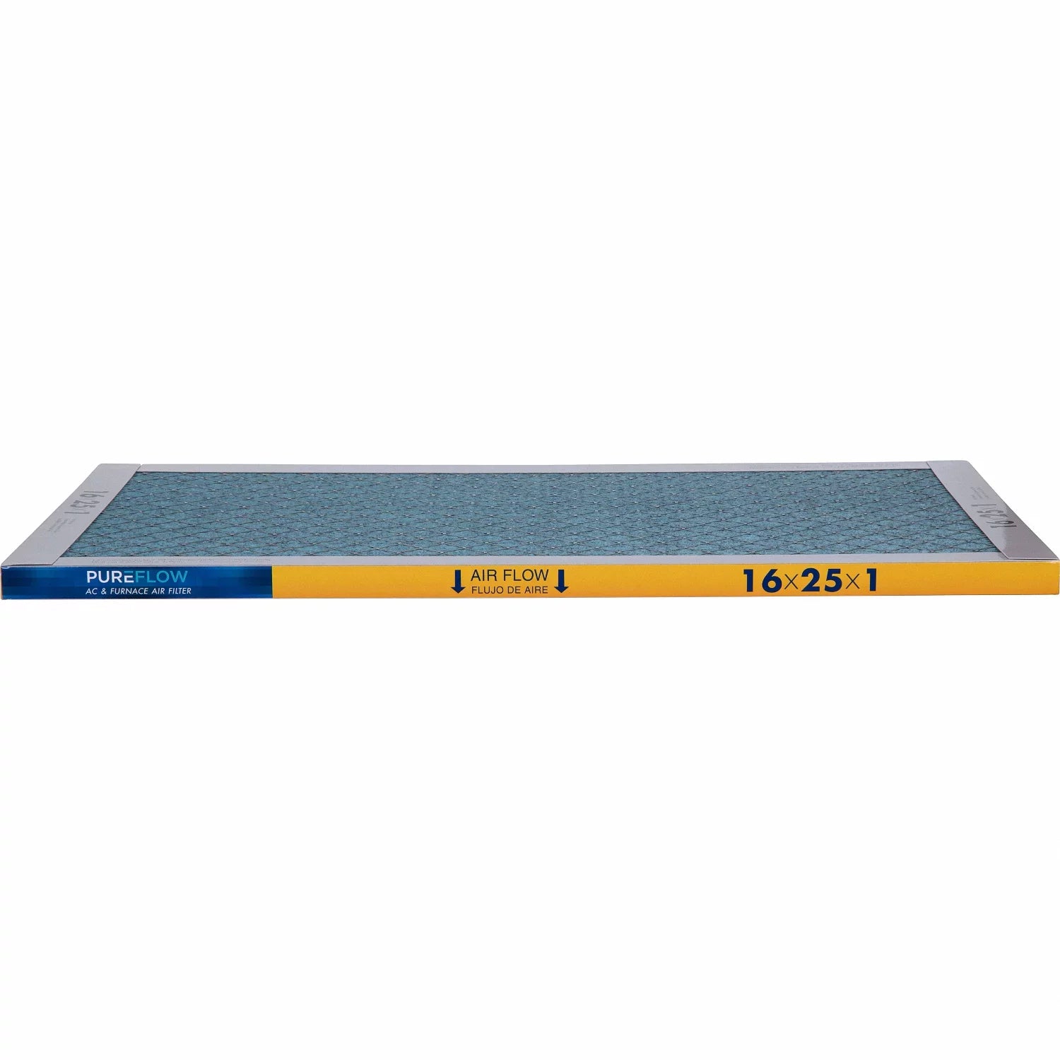 PureFlow, Home Furnace Air Filter 16x25x1, with 4 Layers of Advanced Filtration Technology, MERV-13 Pack-of-2