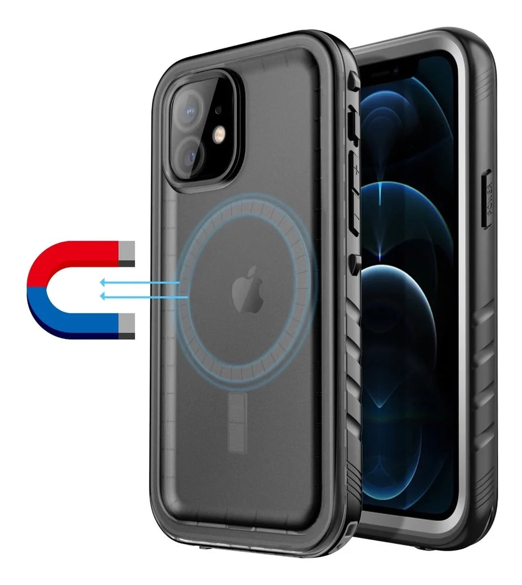 SPORTLINK Waterproof Case for iPhone 12, 12 Pro with MagSafe Support Underwater Diving Swimming