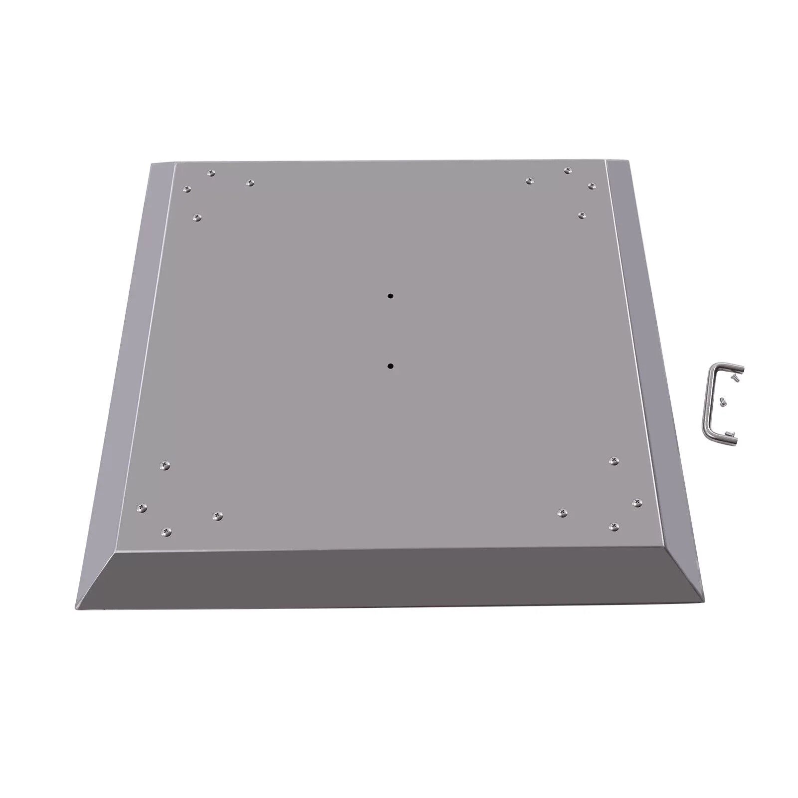 Outdoors Fire Pit Heat Deflector Stainless Steel with Carrying Handle 25*25 inch
