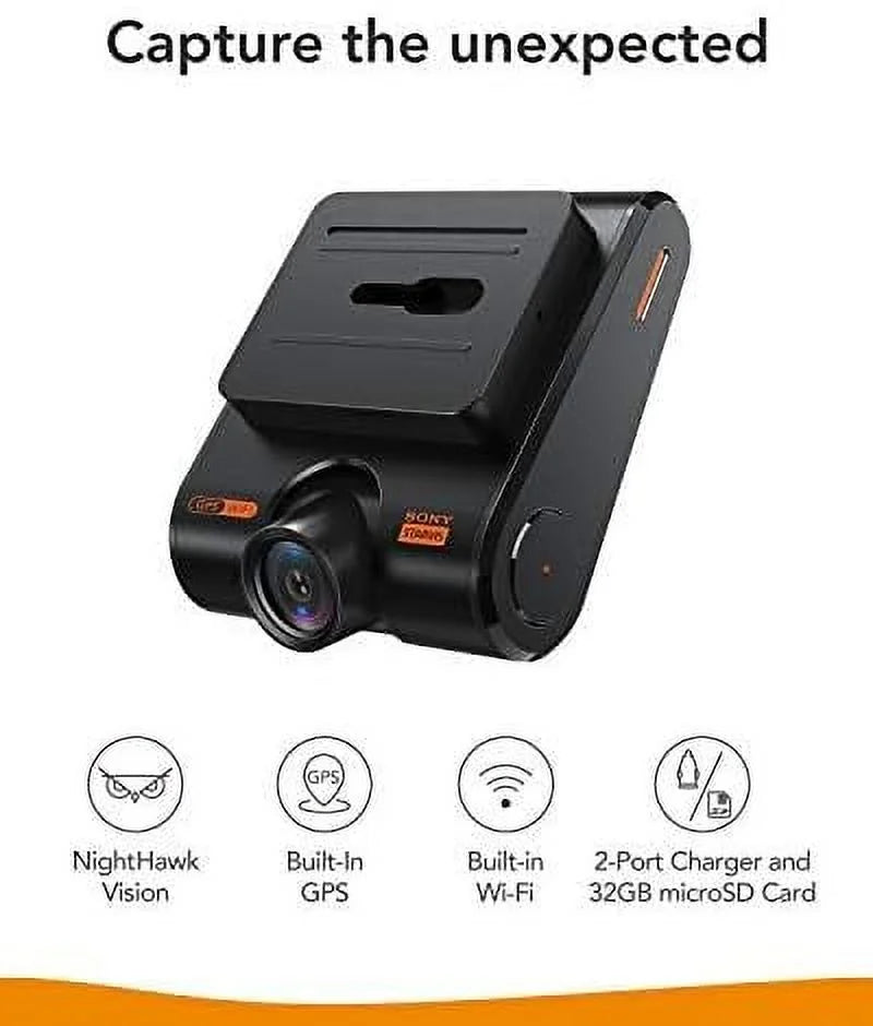 Open Box Roav DashCam S1 by Anker Full HD 1080p Resolution 60 fps AK-R2122011 black