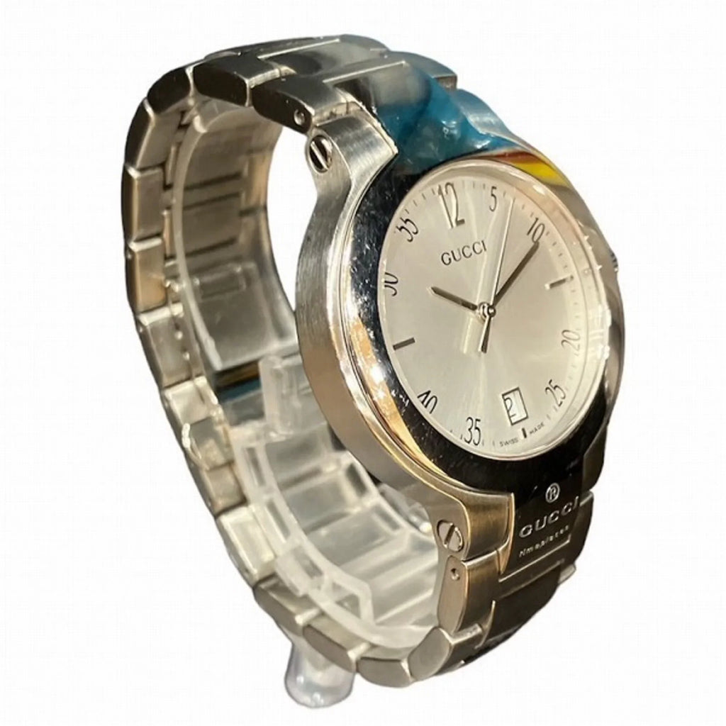Pre-Owned Gucci GUCCI 8900M quartz silver watch ladies (Good)
