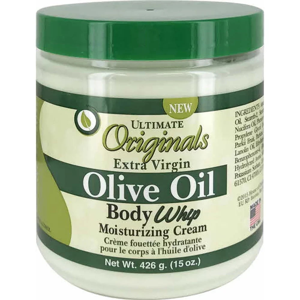 Africa's Best Ultimate Organic Olive Oil Body Whip Cream, 15 Oz., Pack of 3