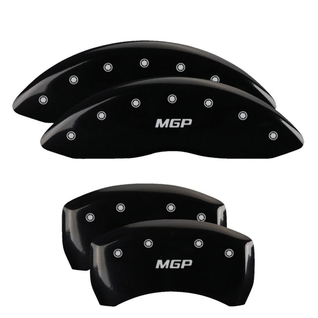 MGP 4 Caliper Covers Engraved Front & Rear MGP Black finish silver ch Fits select: 2013 CHRYSLER 300, 2012 CHRYSLER 300C LIMITED