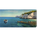 Adriano Galasso 'Caletta mediterranea' Stretched Canvas