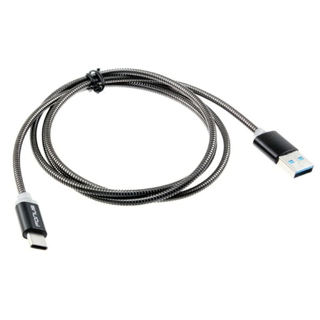Type-C 3ft Metal USB Cable w USB Port Fast 18W Car Charger G4M for  Galaxy Tab S3 9.7 S9 Plus, S8+ S8, S10e S10 Plus active 5G Note 9 8 10 Plus A9 A50 A20 A10e - Sonim XP8 XP3