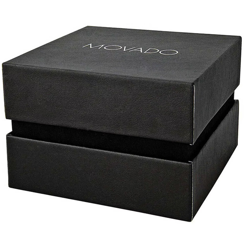 Movado (3600570) Bold Mens Forest Green Leather Strap Gunmetal Dial Quartz Watch