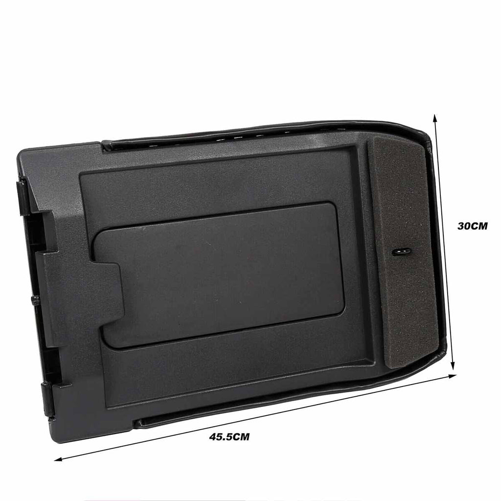 Center Console Black Fit For 1999-2007 Silverado Sierra 1500 2500 19127364 Lid Armrest Latch
