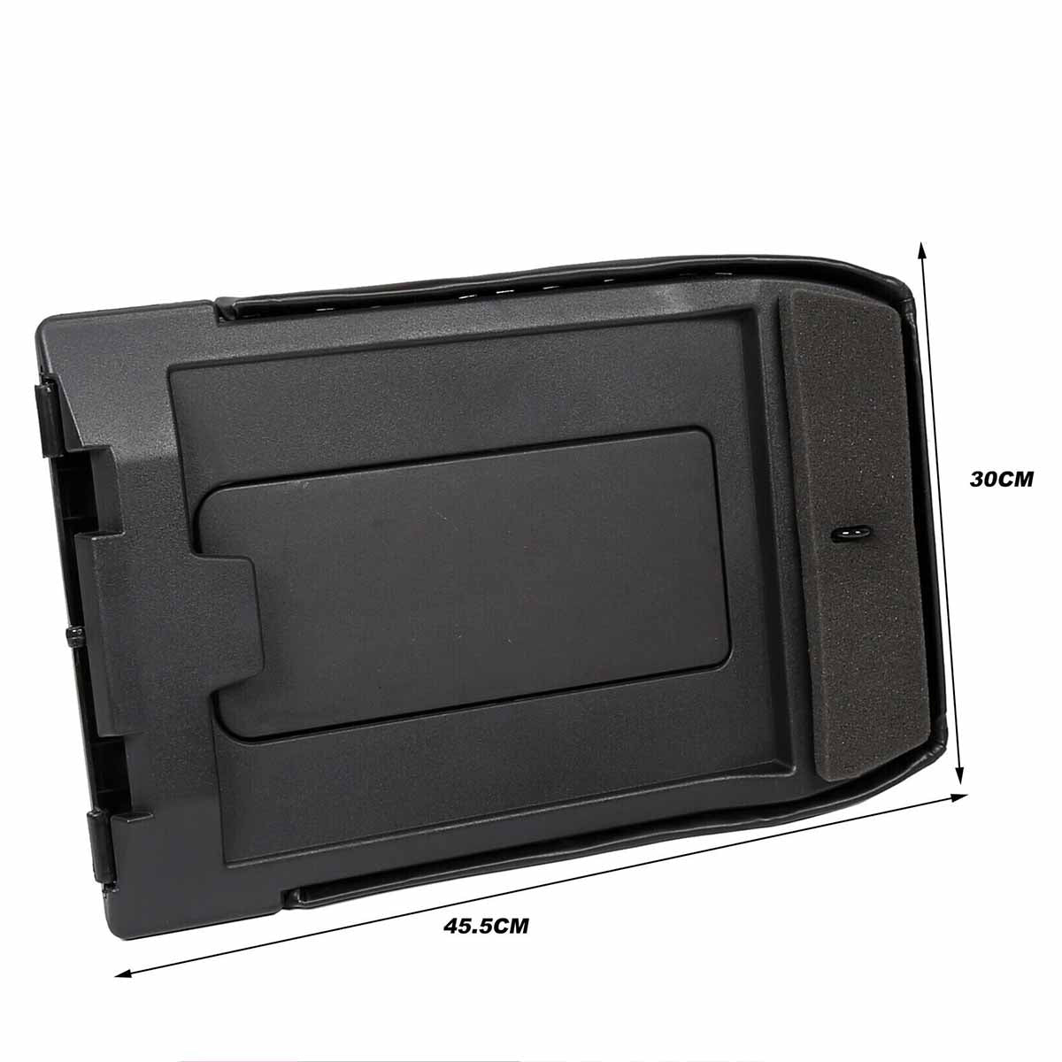 Center Console Black Fit For 1999-2007 Silverado Sierra 1500 2500 19127364 Lid Armrest Latch