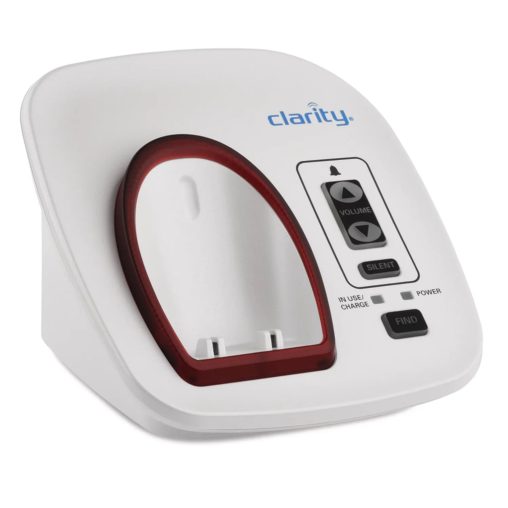 Clarity Amplified Cordless Big Button Speakerphone with Talking Caller ID, White