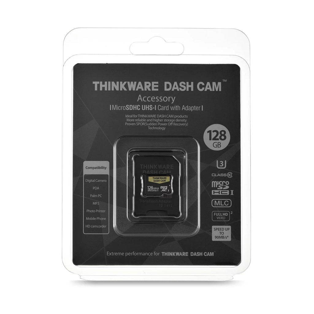 THINKWARE 128GB MicroSD Card for all Thinkware Dash Cams, Industrial Grade