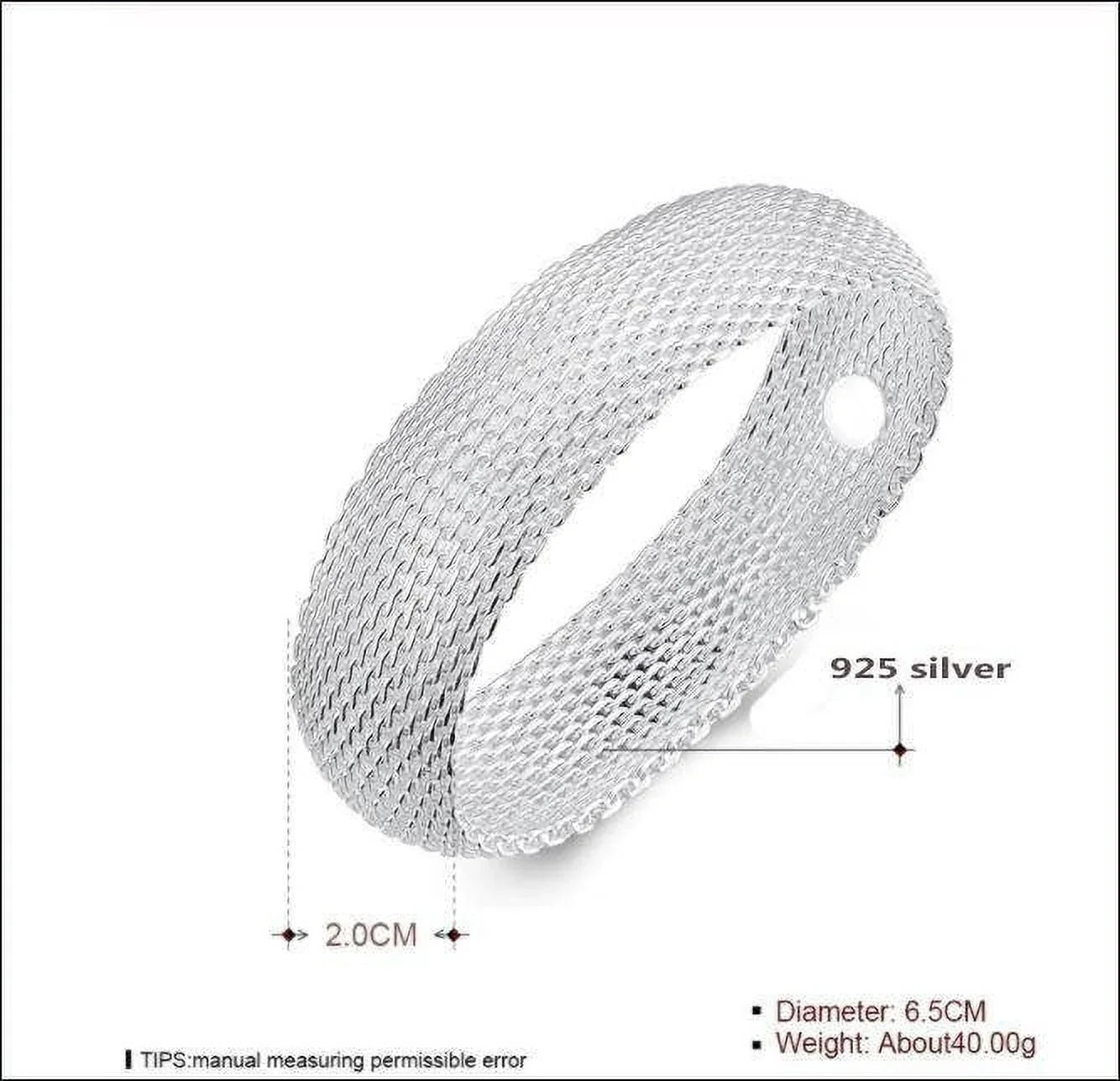Sterling silver mesh Bracelet handcrafted very popular style