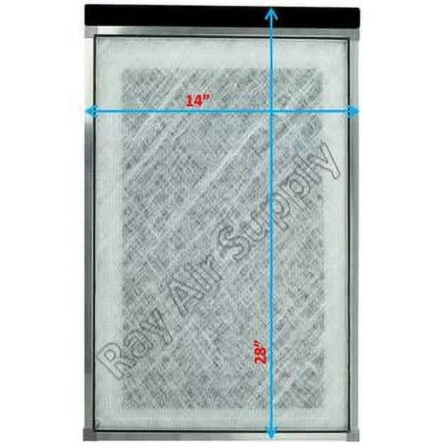 RAYAIR SUPPLY 14x28 Replacement Filter Pads Compatible with MicroPower Guard Air Cleaner (3 Pack) WHITE