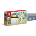 Nintendo Switch with Green and Blue Joy-Con - Animal Crossing: New Horizons Edition - Touchdisplay LCD Display with128GB MicroSD Card Holiday Bundle