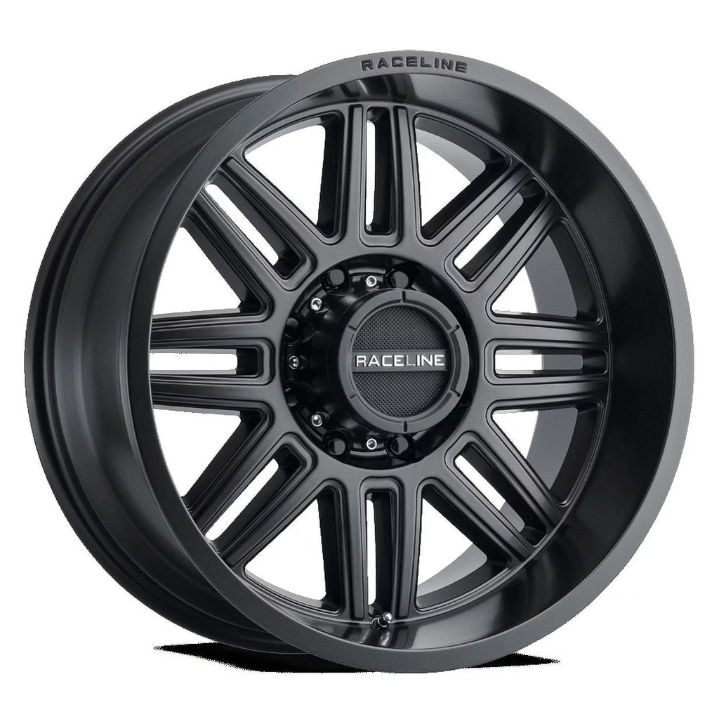 Raceline 948B-SPLIT 20" Cast Aluminum Wheel, SPLIT SATIN BLACK 20X10 6X139.7 -19mm Fits select: 1975-1978 GMC SUBURBAN K1500