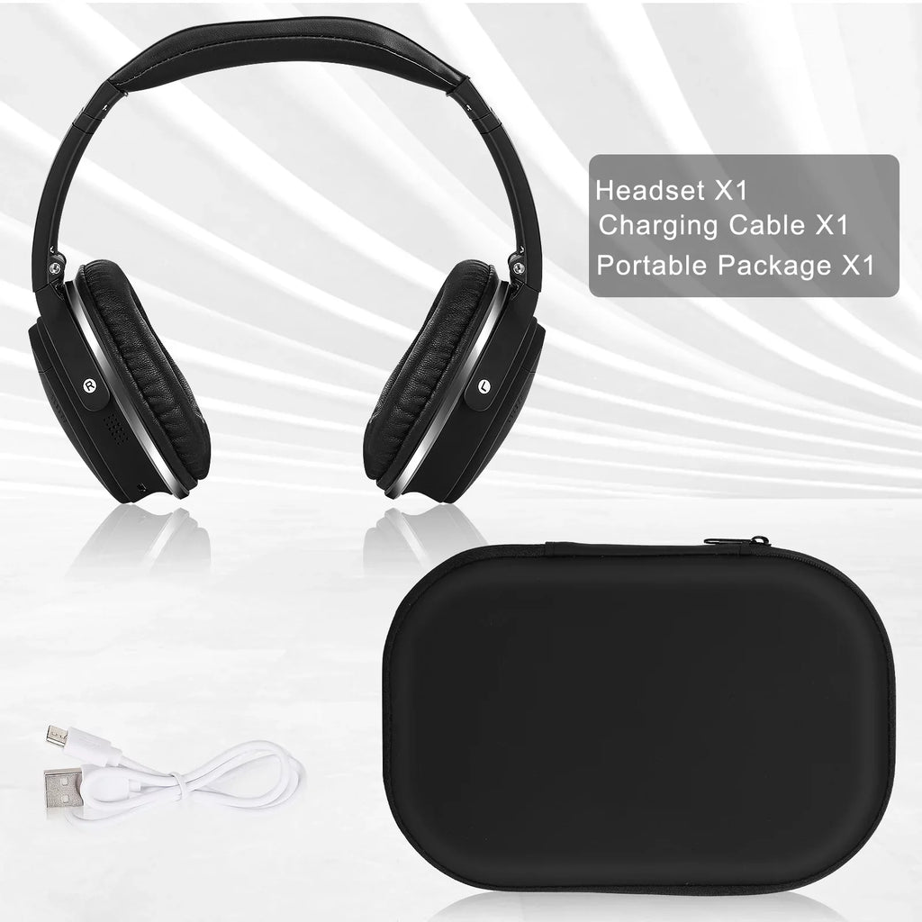 UrbanX UX35 Wireless Bluetooth Stereo Earphones with High Resolution Audio, Deep Bass, Superior Comfort Over The Ear Headphones with Mic for HTC Desire 10 Lifestyle Phone Call Support