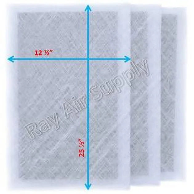 RAYAIR SUPPLY 14x28 Replacement Filter Pads Compatible with MicroPower Guard Air Cleaner (3 Pack) WHITE