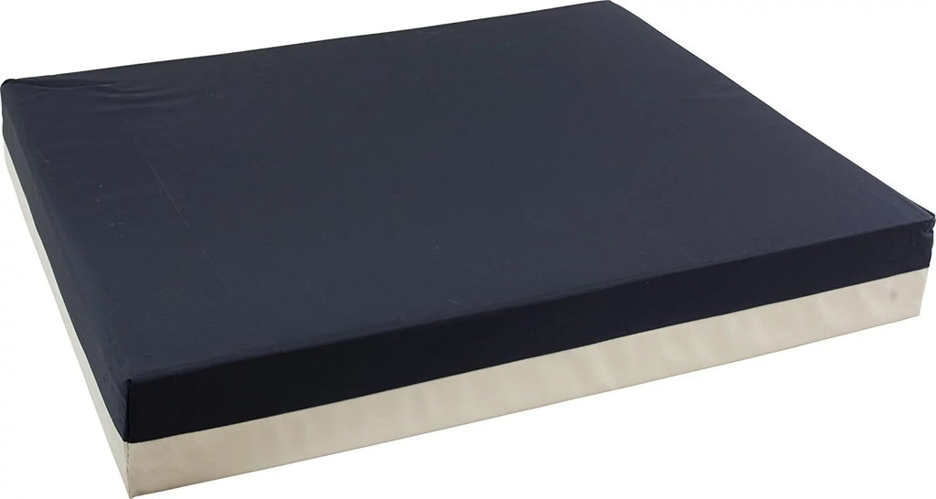 Roscoe Foam Wheelchair Cushion with Nylon Cover for Pain Relief (20'' x 18'' x 3'') Navy/Gray