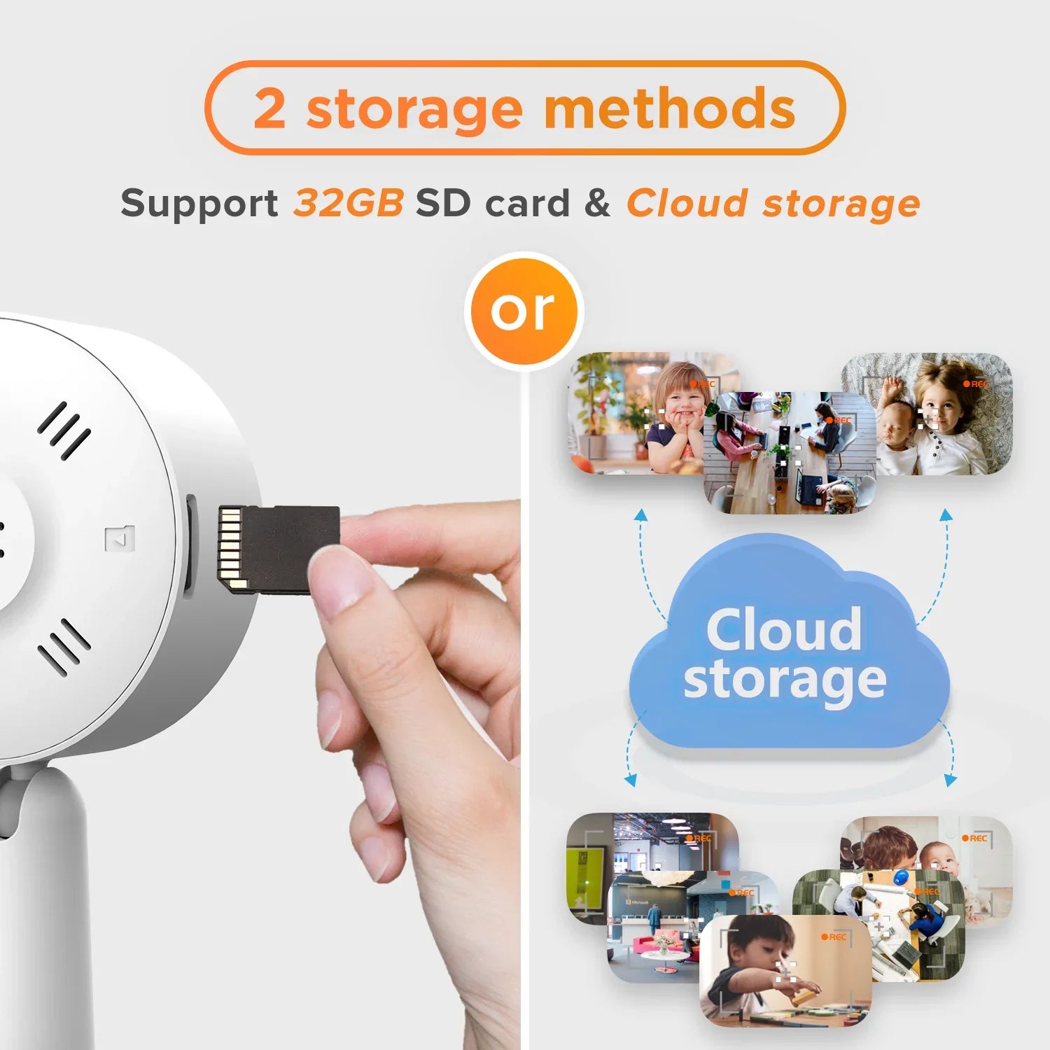 Arenti IN1 Indoor Home Security Camera , (2-Pack) Wifi and Phone APP 1080p HD 2-Way Audio Night Vision Surveillance Camera